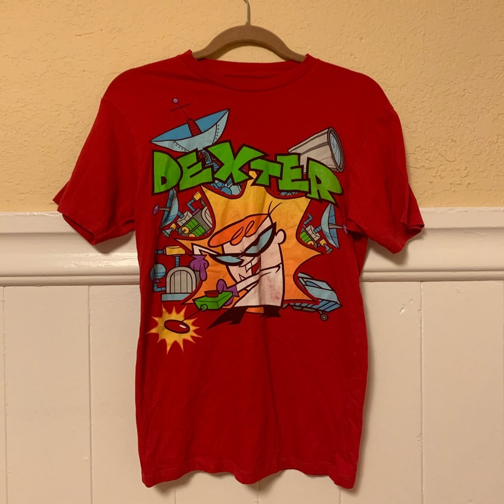 Dexter cartoon T shirt Red